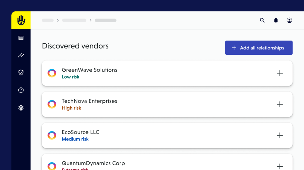 Add vendors fast