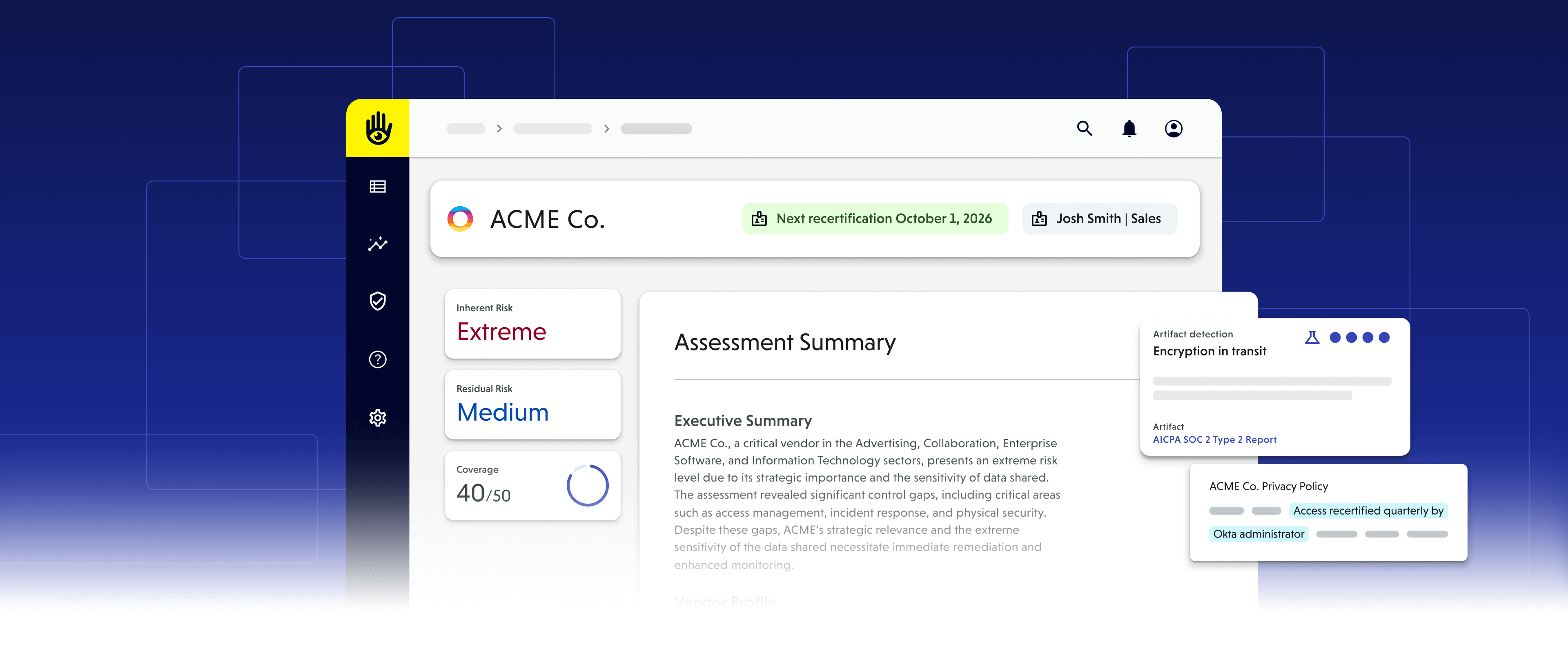 Vendor Onboarding mapped to frameworks